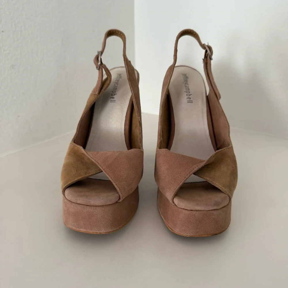 Jeffrey Campbell Suede Platform Heels Size 8.5